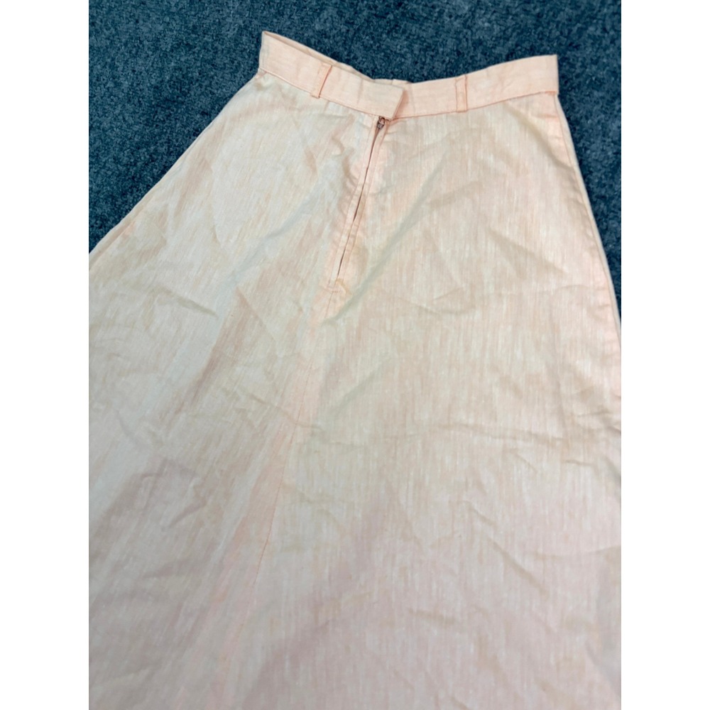 Vintage Bobbie Brooks Peach‎ A-Line Midi Skirt Womens Size 7 Retro Cottagecore - Picture 12 of 12
